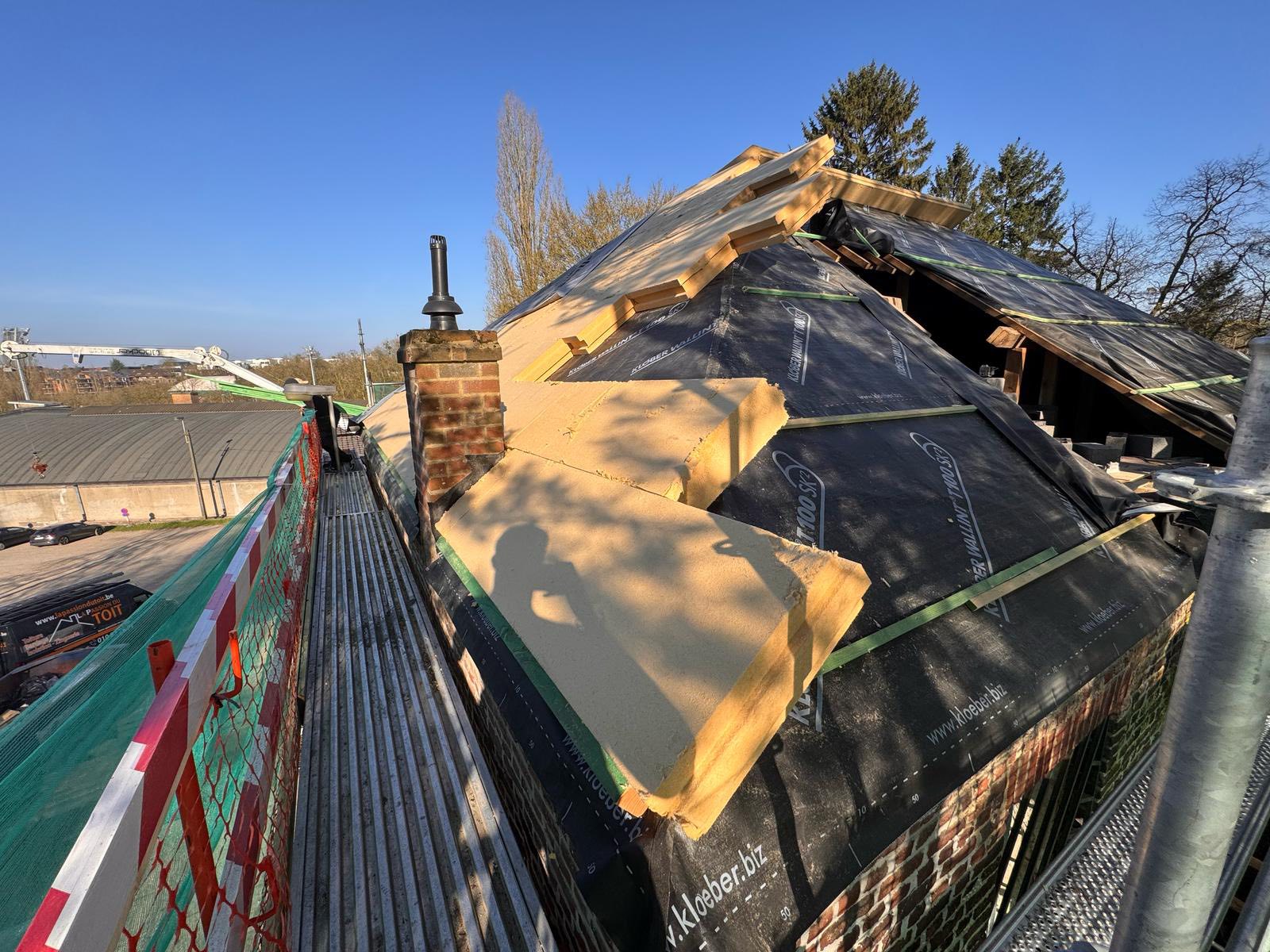 Toiture endommagée